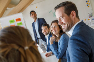 Brainstorming bei einem Meeting