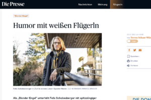 Zeitungsausschnitt über den Blonden Engel