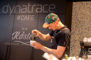 Barista bei Dynatrace Cafe