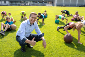 Markus Achleitner beim Sport im Park