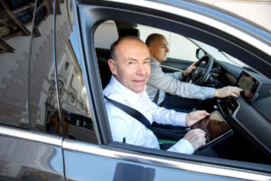 LT Präs. Max Hiegelsberger im Auto